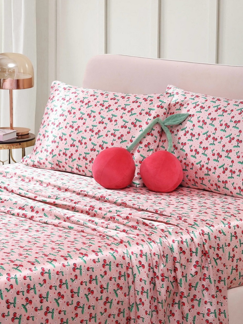 Betsey Johnson Cherry Novelty Decorative Pillow - Picture 2 of 4